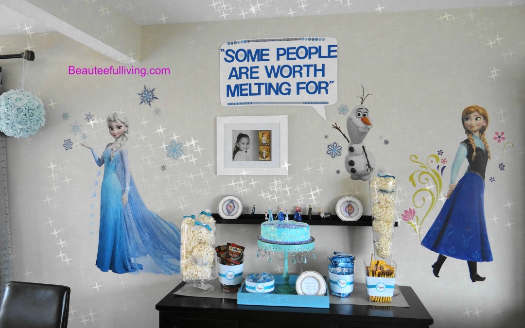 A Very Frozen Themed Birthday Party