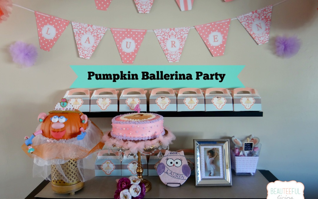 Pumpkin Ballerina Birthday Party