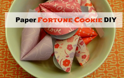 Paper Fortune Cookie DIY