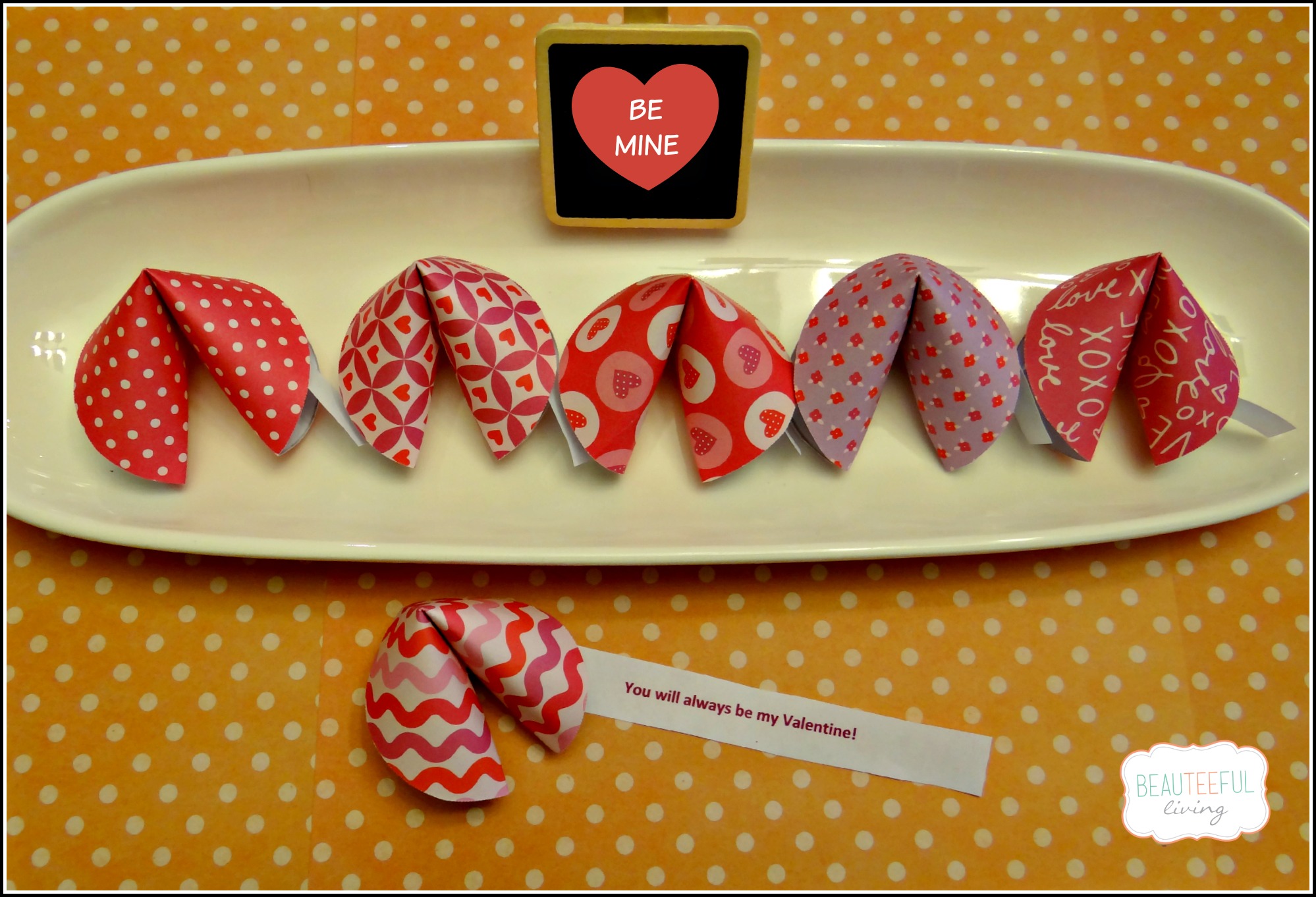 Valentines Paper Fortune Cookies for Kids to Make - Happy Hooligans