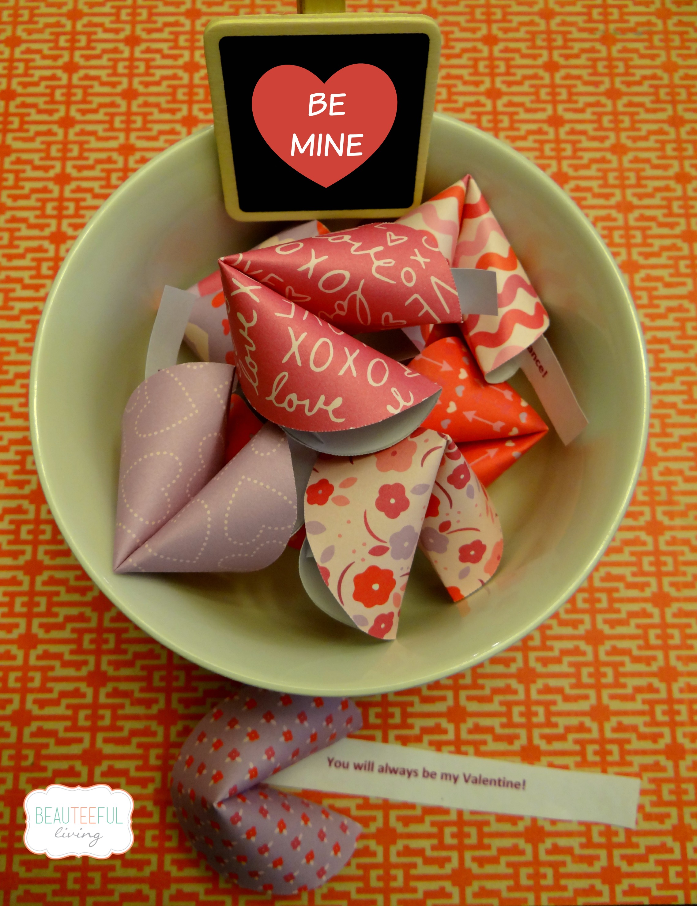 Valentines Paper Fortune Cookies for Kids to Make - Happy Hooligans