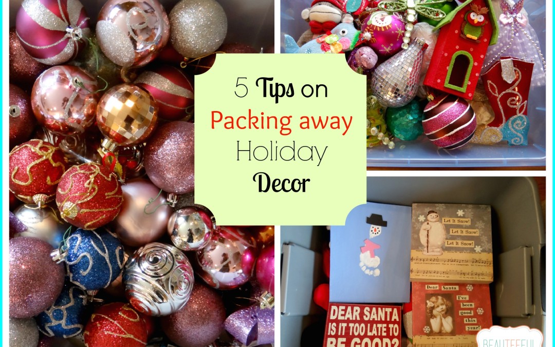 5 tips on packing away holiday decor