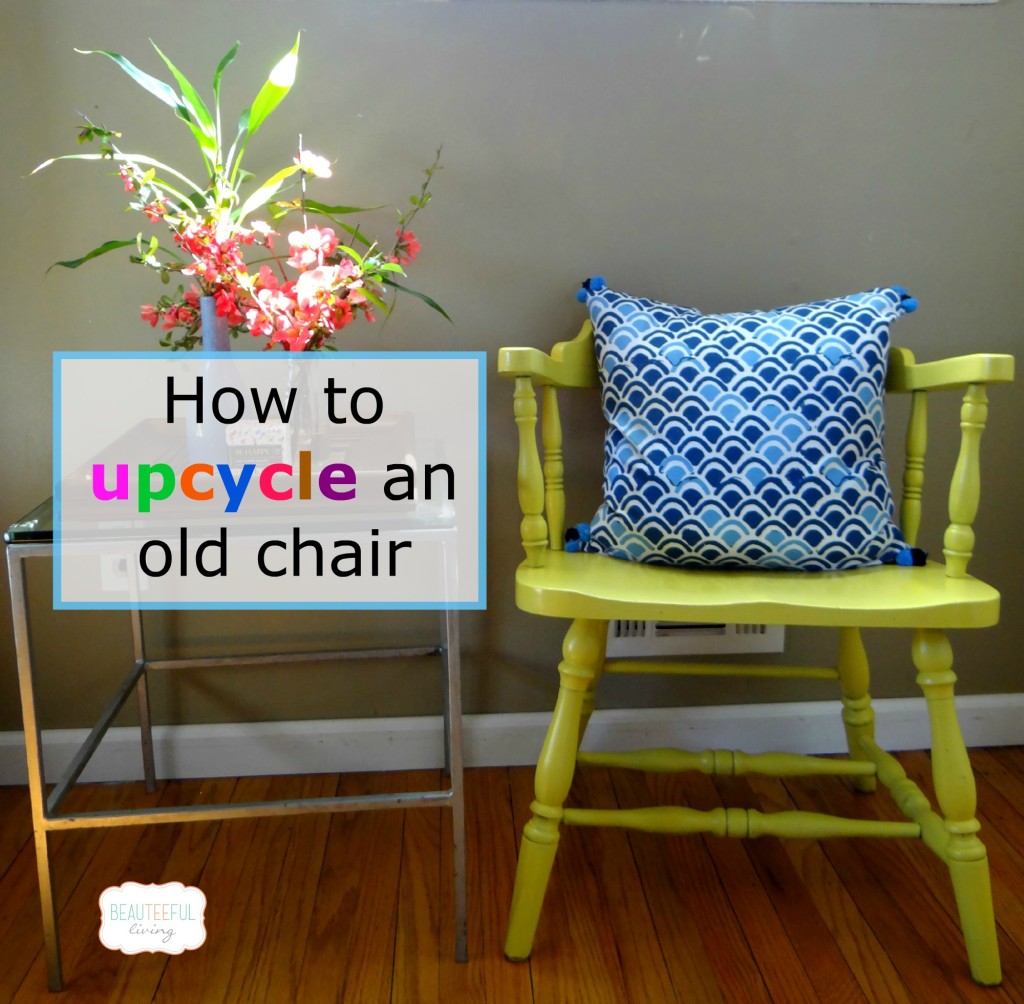Upcycled Yellow Chair rev
