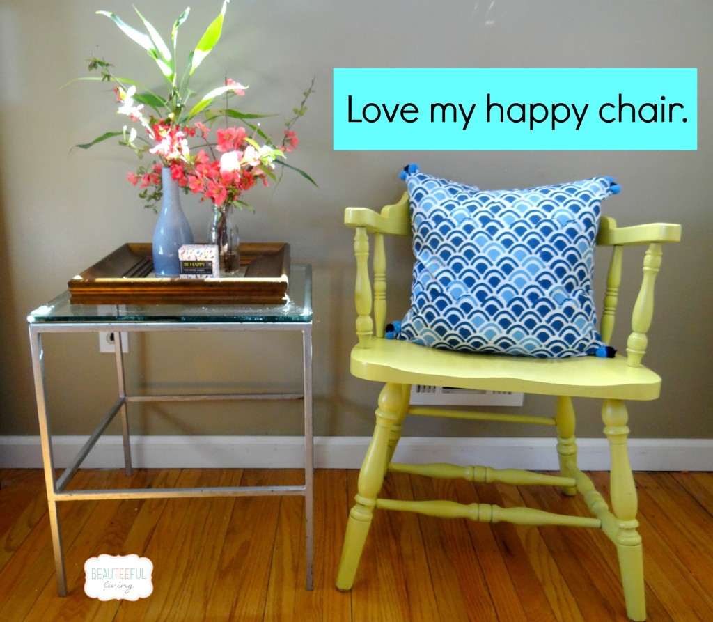 Upcycled wooden chair
