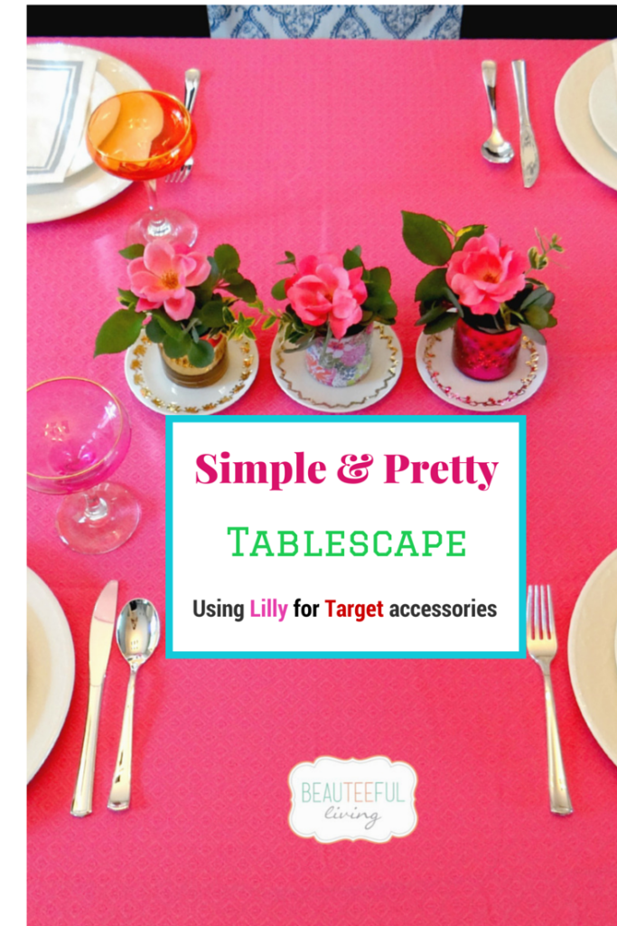 Simple and Pretty Tablescape - Beauteeful Living