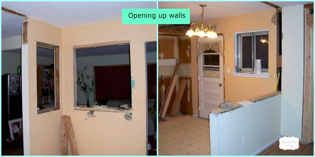 kitchen renovation wall opening