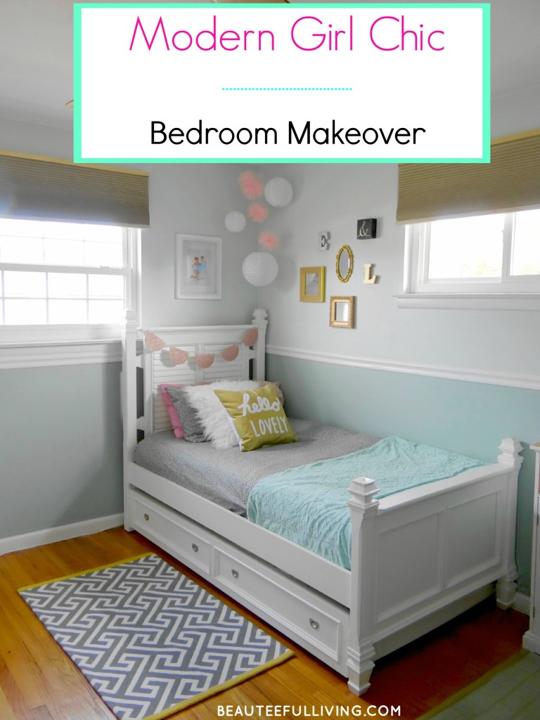 Chic Girls Room Makeover - Beauteeful Living