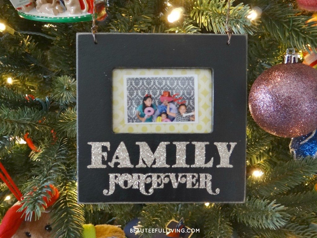 Family Forever Picture Frame Ornament