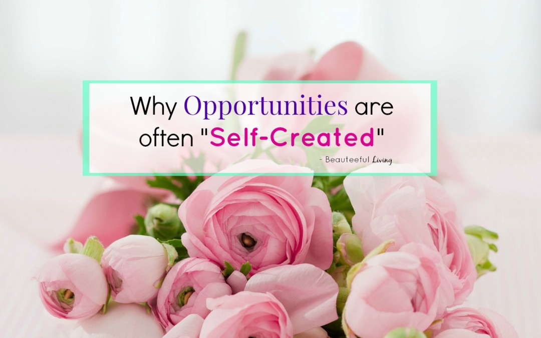 Why Opportunities are often Self Created