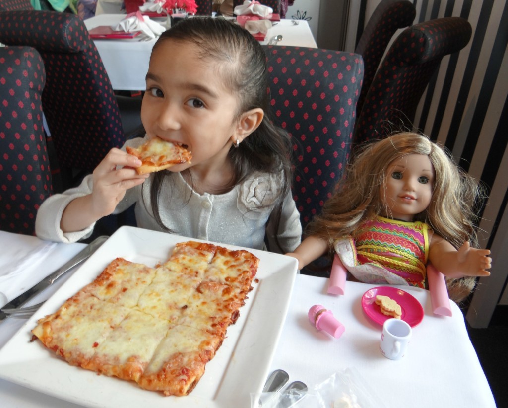 American Girl Cafe pizza