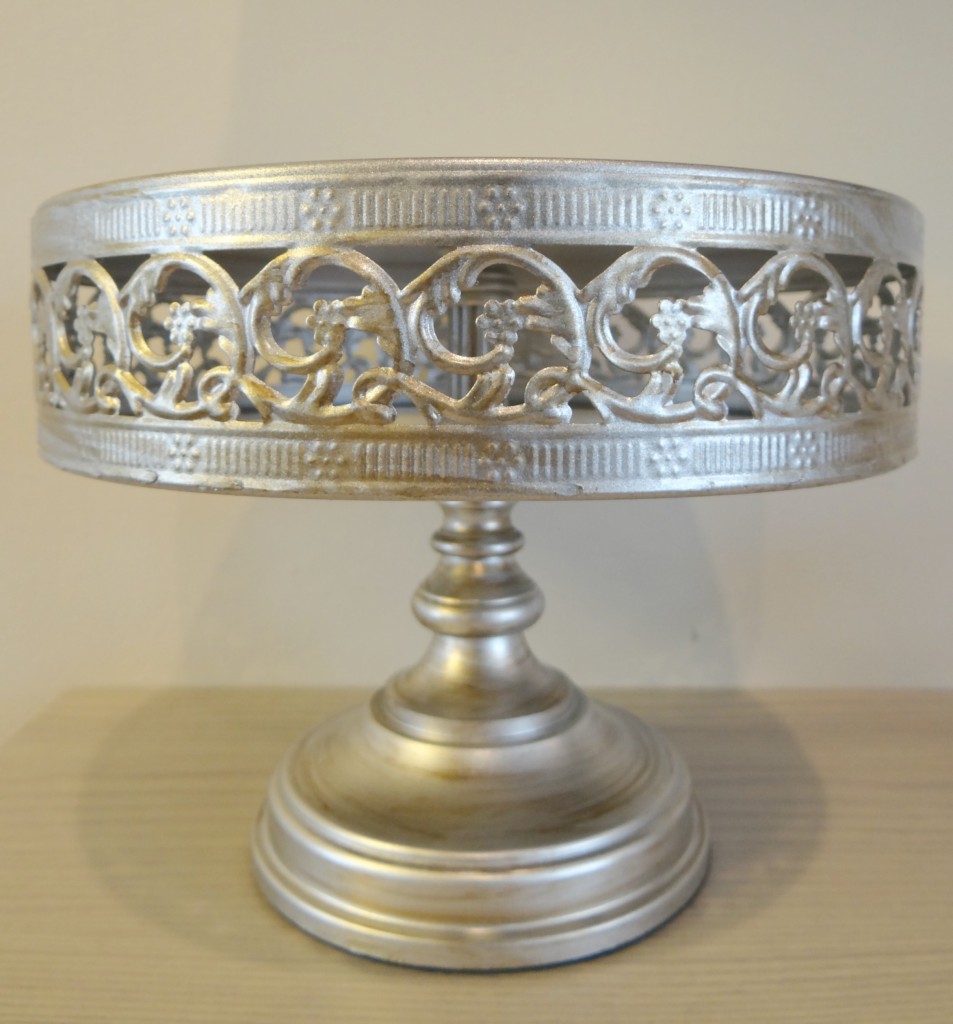 Silver cake stand