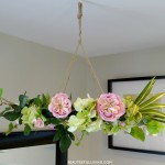 Hanging Floral Chandelier DIY