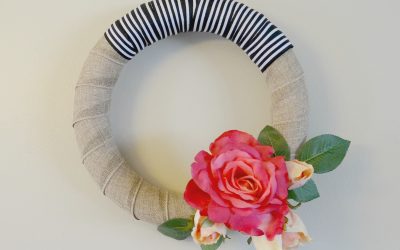 Modern Rose Bloom Wreath