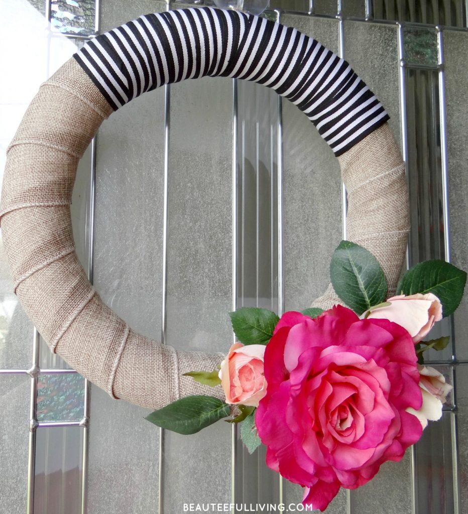Modern Rose Bloom Wreath - Beauteefulliving