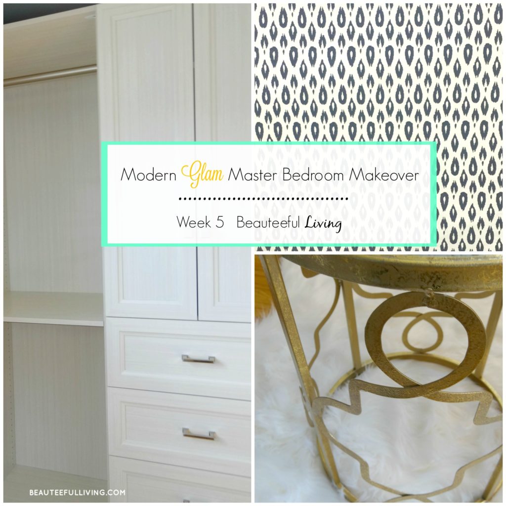Modern Glam Master Bedroom Makeover - Beauteeful Living