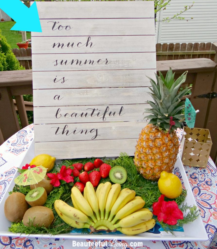 Summer fruit platter - Beauteeful Living