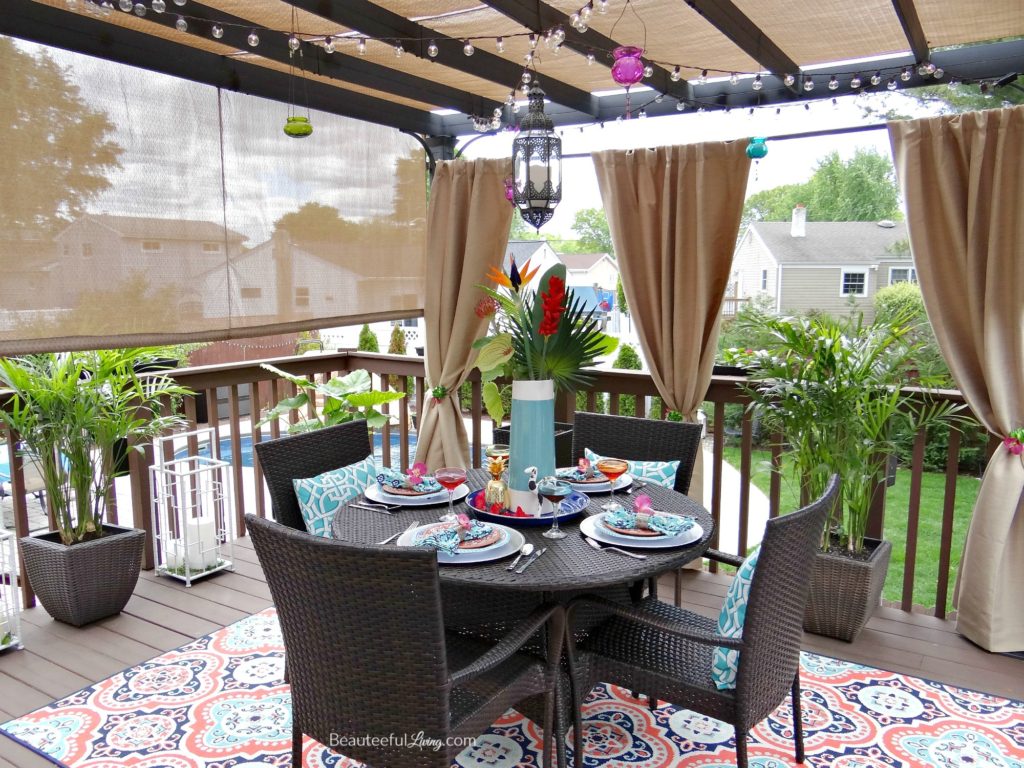 Tropical Patio Dining Oasis - Beauteeful Living