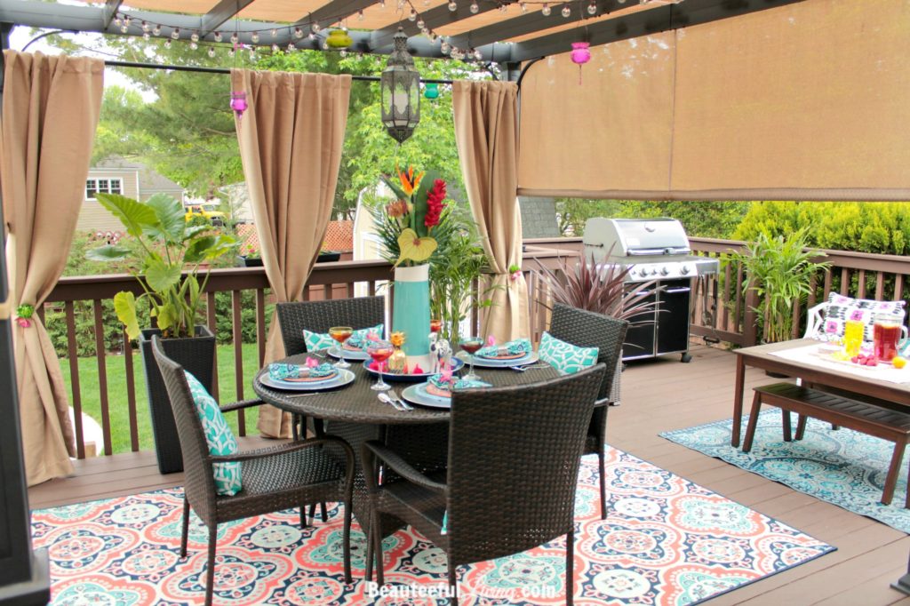 Tropical Patio Dining Area - Beauteeful Living