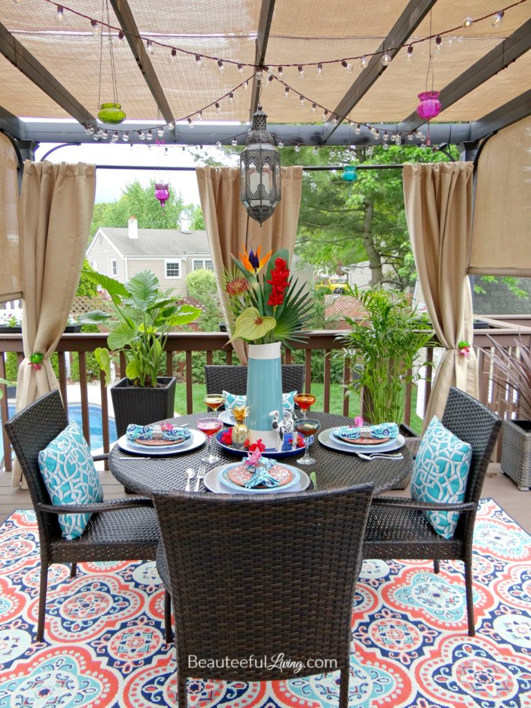 Tropical Patio Dining - Beauteeful Living