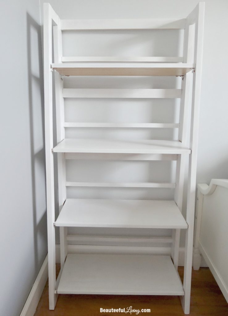 White refinished shelf