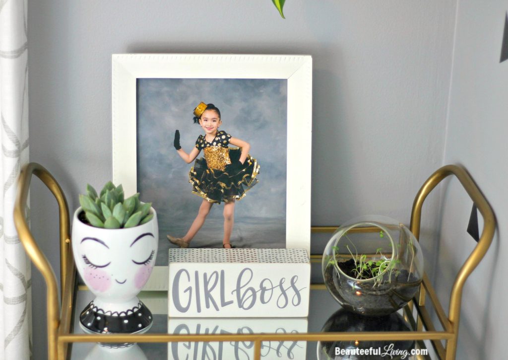 Girl Boss Sign and Gold Cart - Beauteeful Living