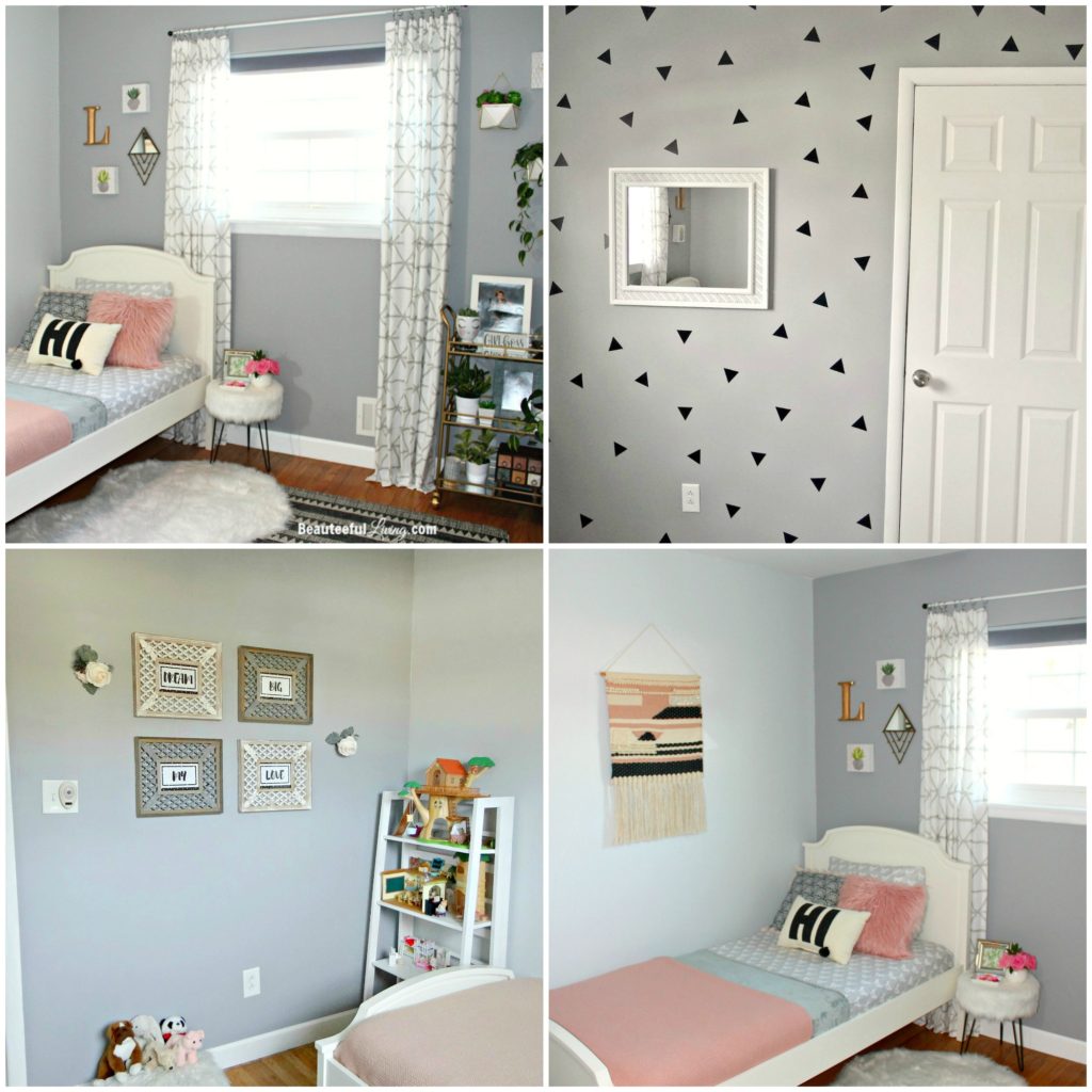 Hipster Chic Girls Room - After Photo Collage