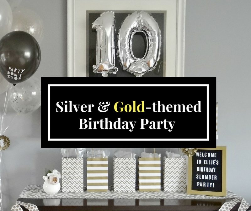 Silver and Gold Themed Birthday Party