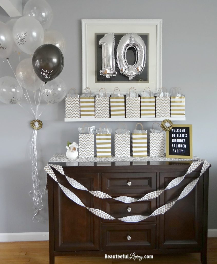 Silver and Gold Birthday Party - Beauteeful Living