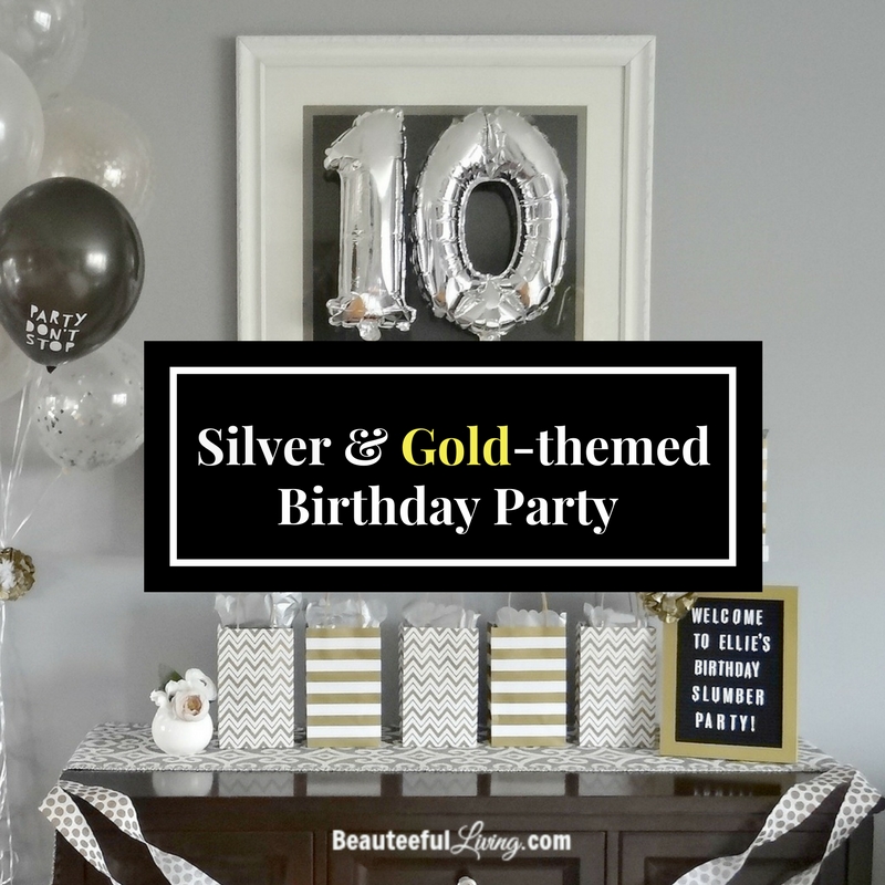 Silver and Gold Birthday Party