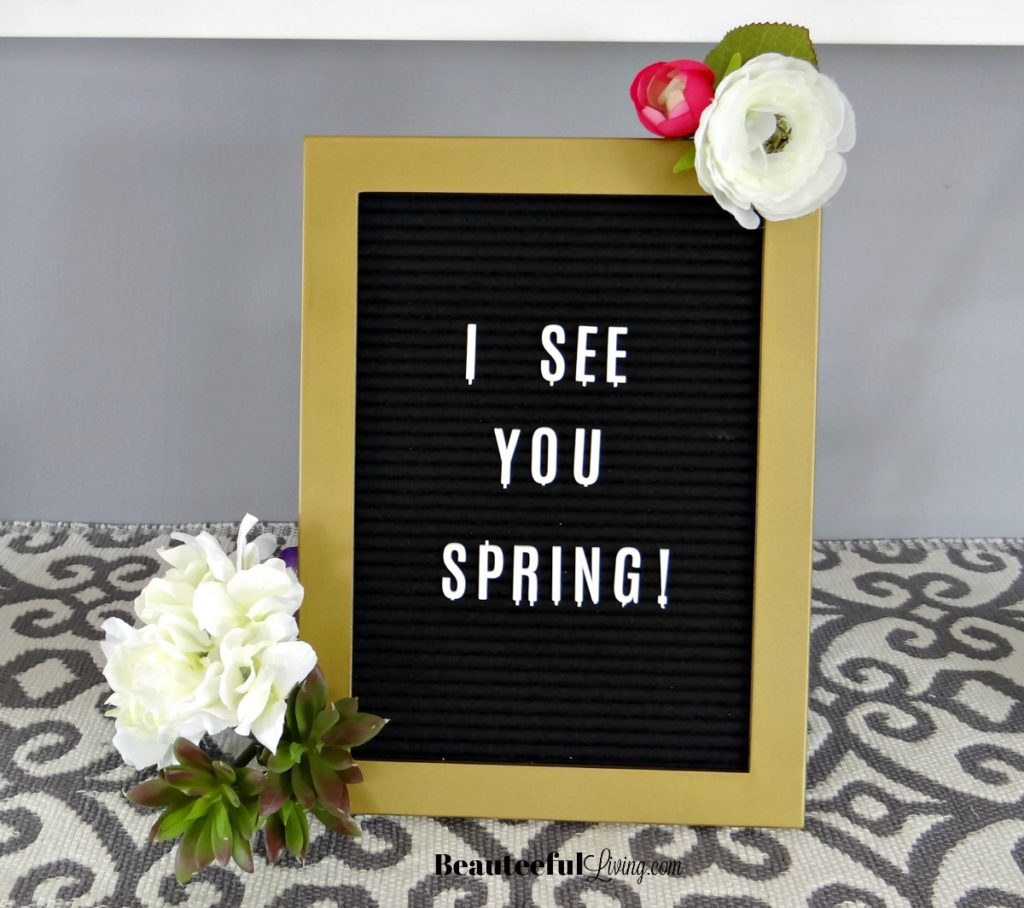 Spring Letter Board - Beauteeful Living