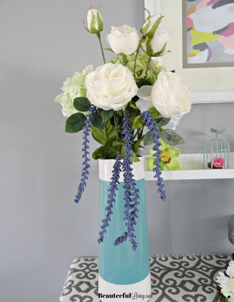 Spring florals in vase - Beauteeful Living