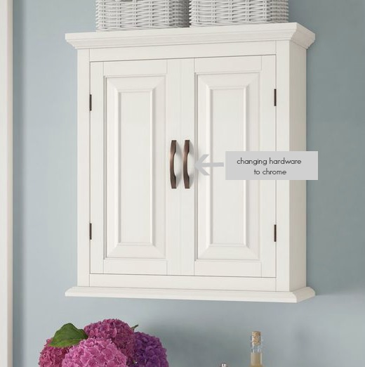Prater White Wall Cabinet