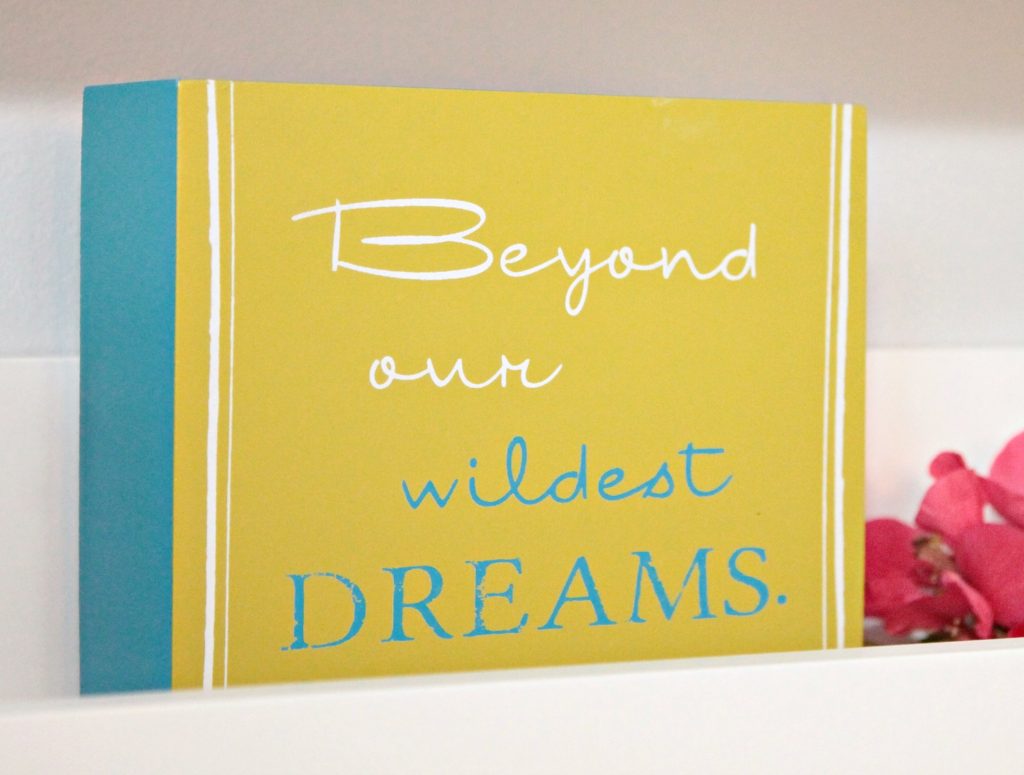 Beyond our wildest dreams sign
