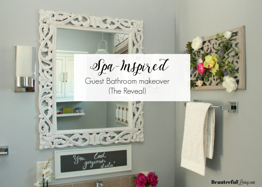 Spa Inspired Bathroom Makeover - Beauteeful Living