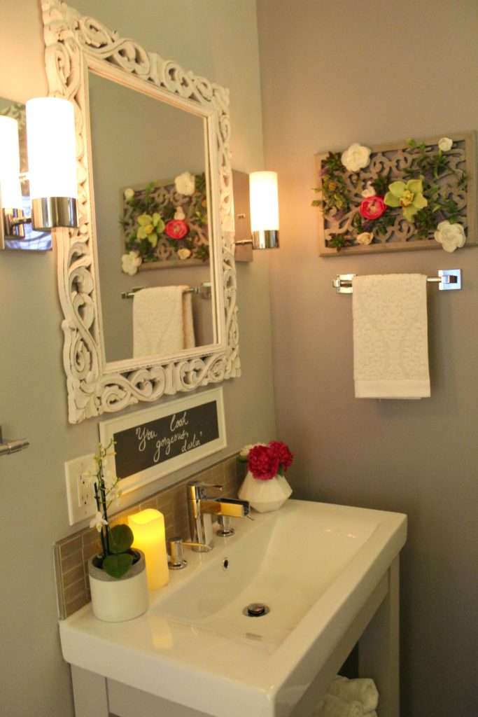 Spa themed bathroom vanity - Beauteeful Living