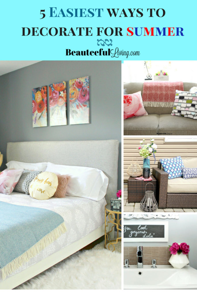 5 Easiest Ways to Decorate for Summer - Beauteeful Living