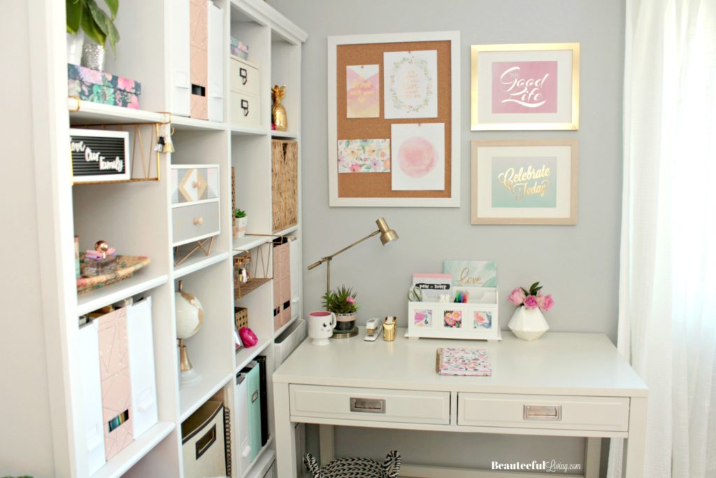 Glam Corner Office Desk - Beauteeful Living
