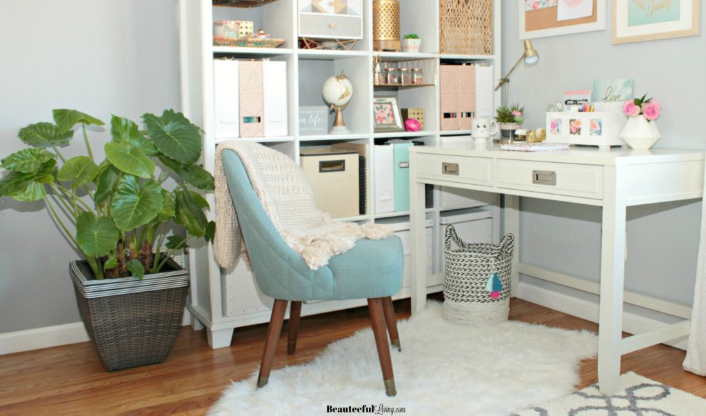 Glam Home Office Seating View - Beauteeful Living