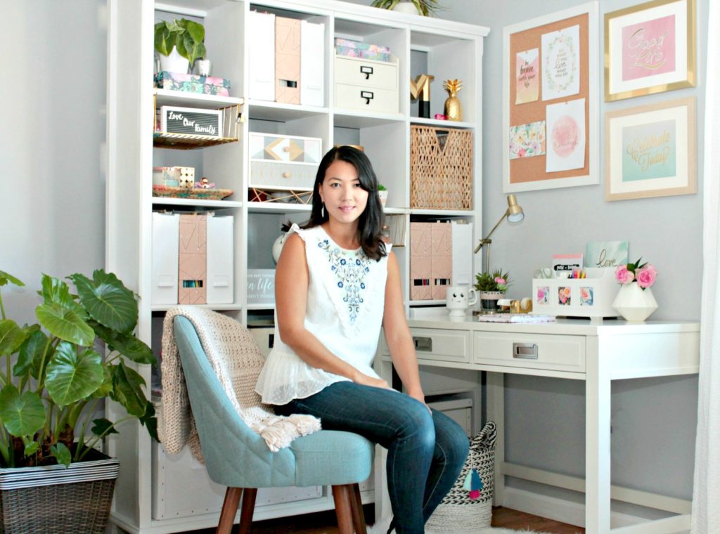 Tee in Corner Office Makeover - Beauteeful Living