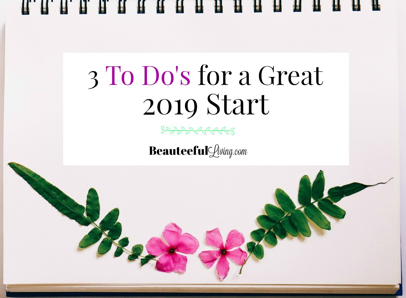 3 To Do's for Great 2019 Start