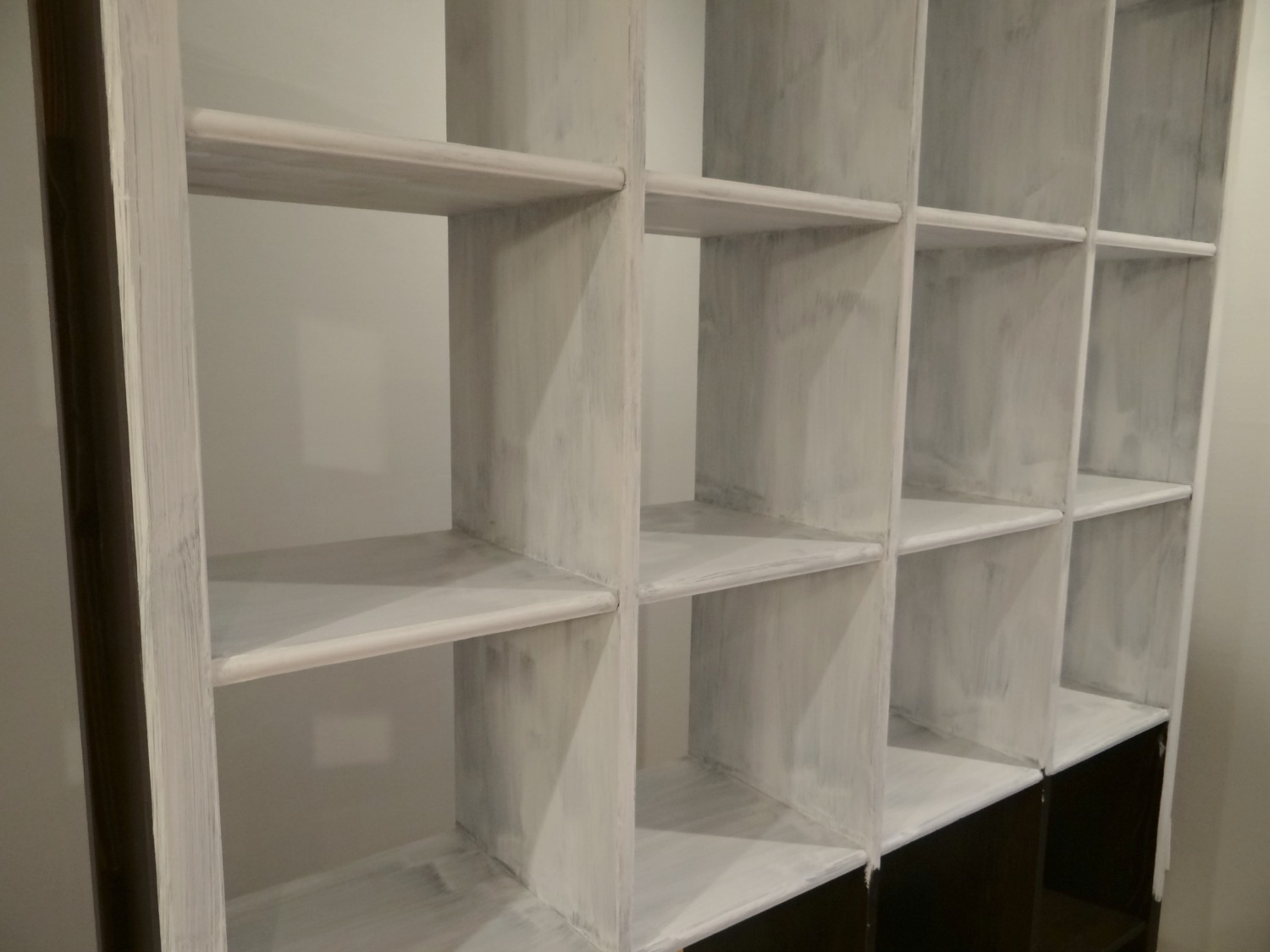 Repainting bookcase with chalk paint