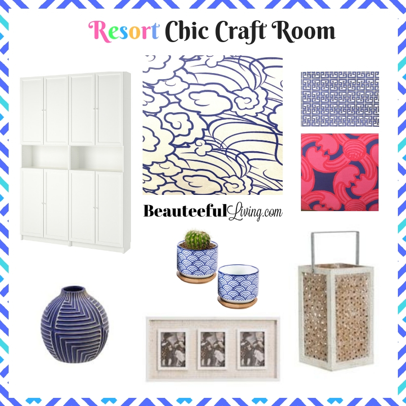 Resort Chic Craft Room