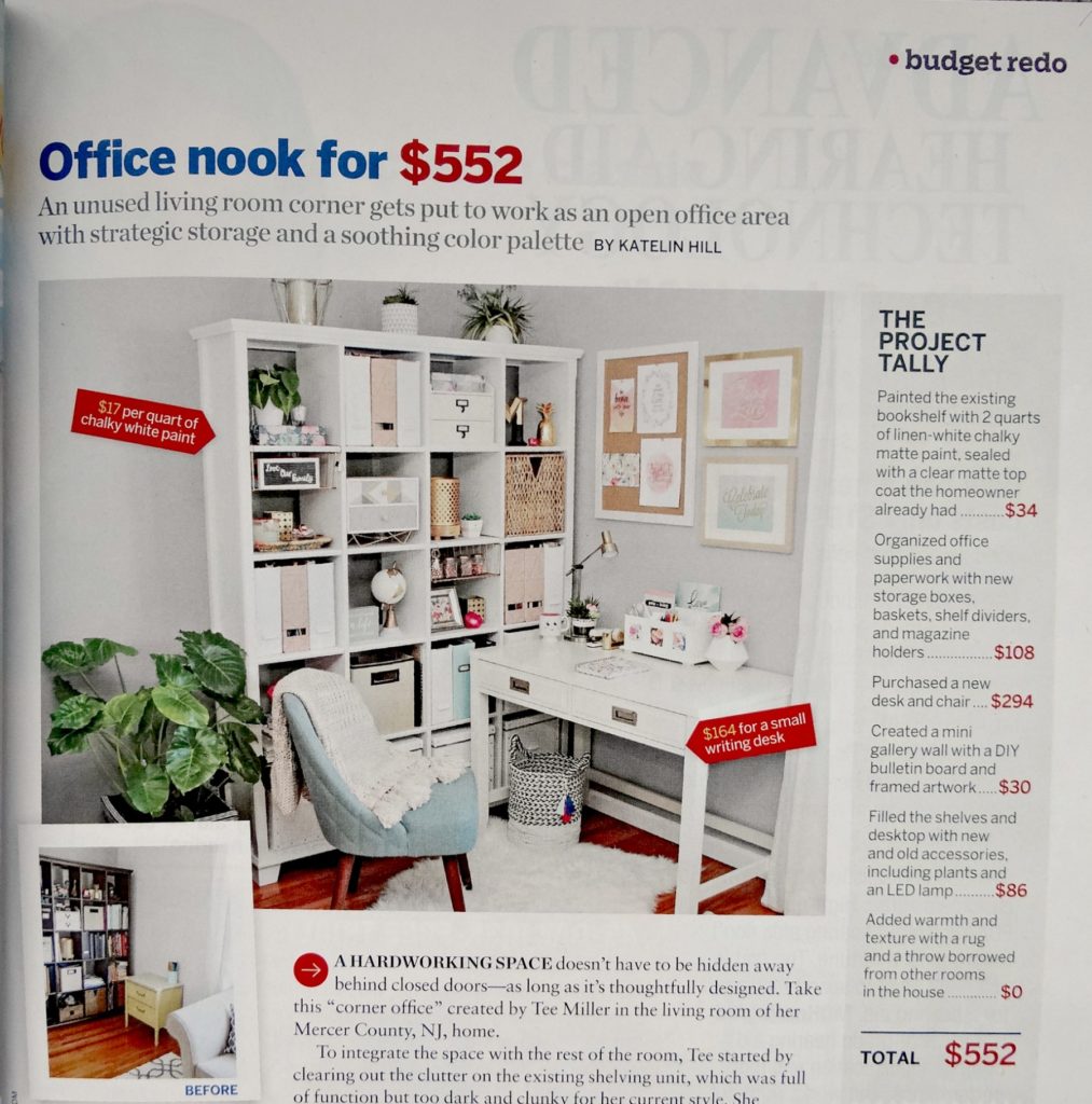 Office Nook TOH magazine feature - Beauteeful Living