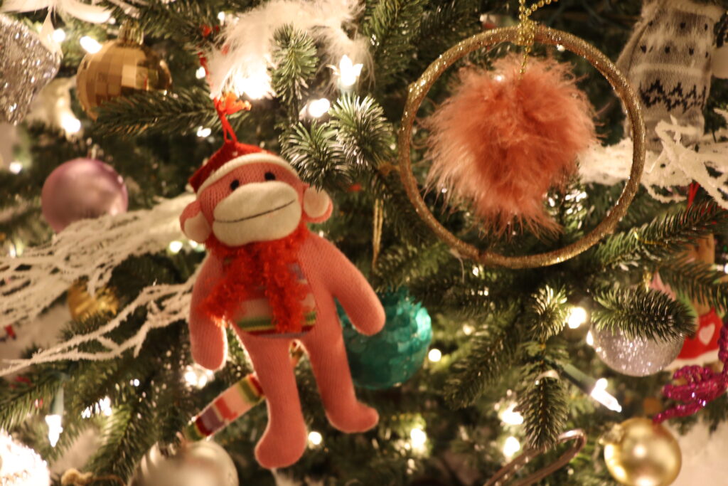 Sock Monkey Ornament